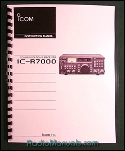 Icom IC-R7000 Instruction Manual Icom IC-R7000 Instruction Manual